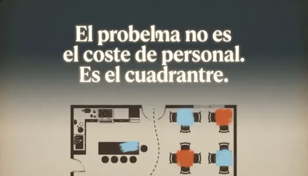 El problema no es el coste de personal. Es el cuadrante.